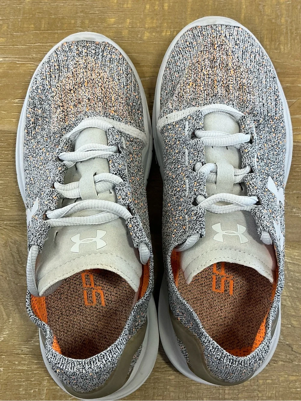 Under Armour SpeedForm Slingride Women's Size 7.5 Running Shoes Gray & Orange